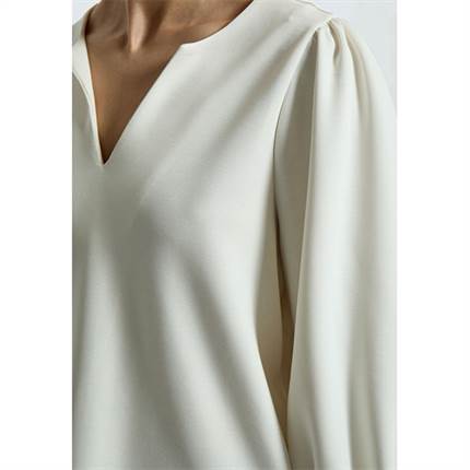 Minus Jamila v-neck blouse - Broken white 